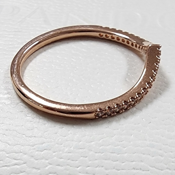 Pandora Sparkling Wishbone Ring size 64 US 10.5 - Picture 9 of 9